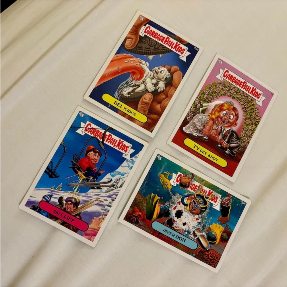 Garbage Pail Kids All New Series Set GPK Y2K Stickers Puzzle Cards Set of 4
